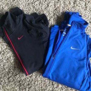 Lot of 2 Nike Dry fit running jackets